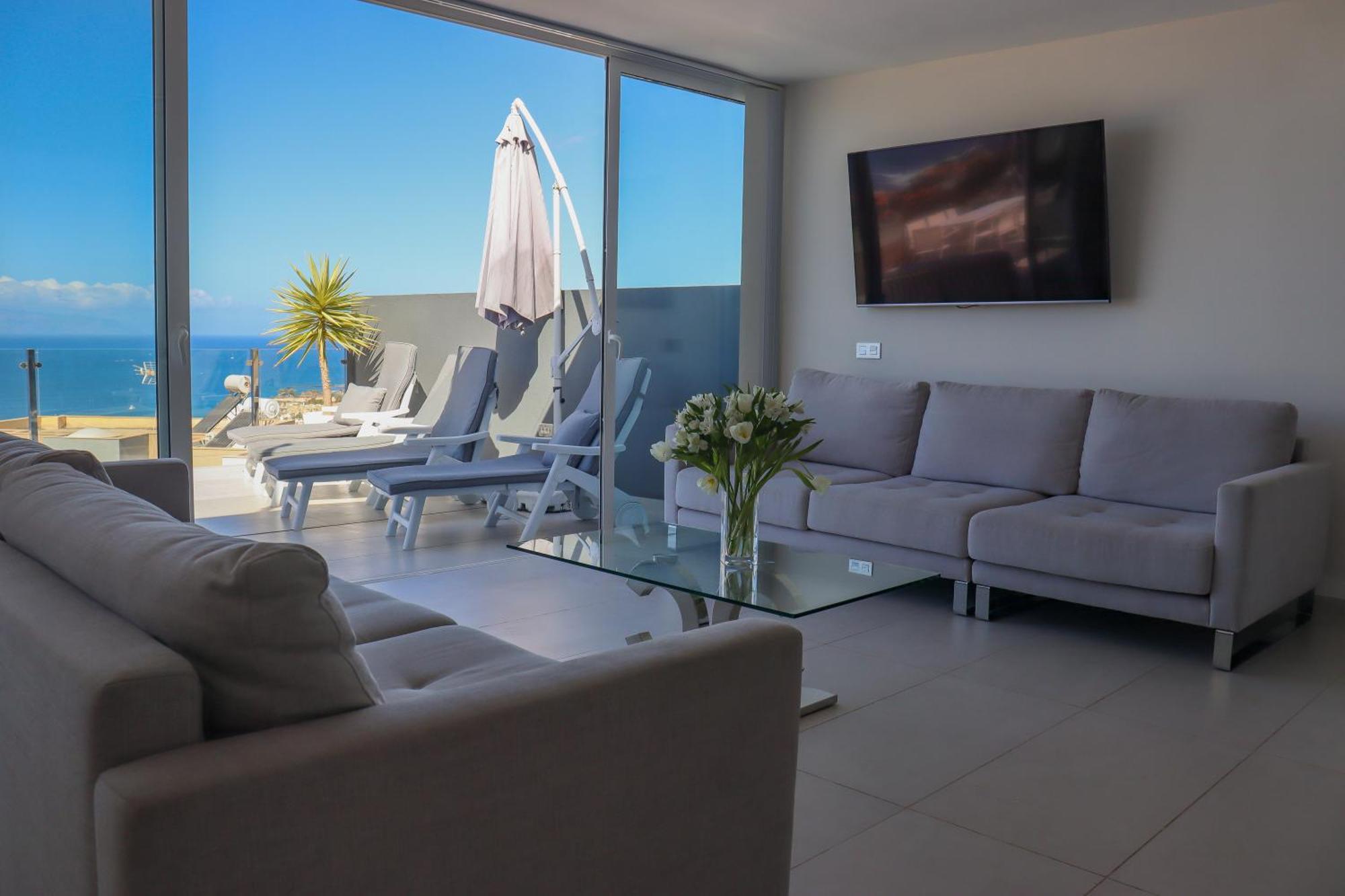Azure Sky Villa - Panoramic Ocean View, Luxury, San Eugenio Costa Adeje  Eksteriør billede